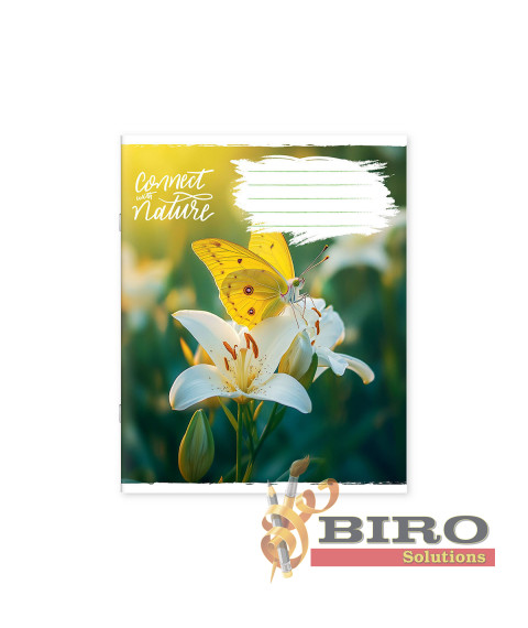 Caiet 24 foi, linie, copertă colorată, 241066